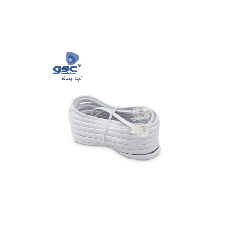 Conexion telefonica 6p 4c 4,5 m Blanco GSC C1/200