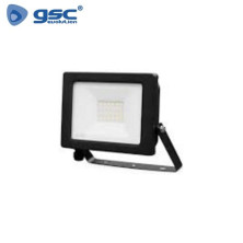 Proyector LED IP65 20w 6000K CARCASA NEGRA 1800 Lm ÚLTIMAS UNIDADES