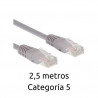Cable Ethernet UTP flexible 2,5 metros Cat. 5 GSC