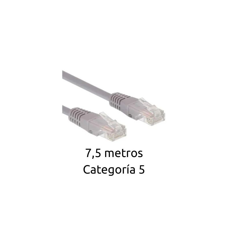 Cable Ethernet UTP flexible 7,5 metros Cat. 5 GSC