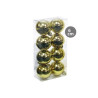 Pack 8 bolas de navidad 6cm Dorado