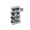 Pack 8 bolas de navidad 8cm Plateado