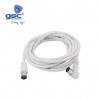 Conexion Coaxial Antena TV 1,5 m Blanco Acodado GSC C1/150