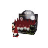 Gnomo de navidad sentado Krampus 17cm Rojo y verde - 12u caja exp