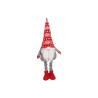 Gnomo de navidad LED de pie Kazbo 50 - 72cm 2xCR2032 Rojo y gris