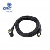 Conexion Coaxial Antena TV 2,5 m Negro Acodado GSC C1/100