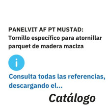 Tornillos para atornillar parquet de madera maciza