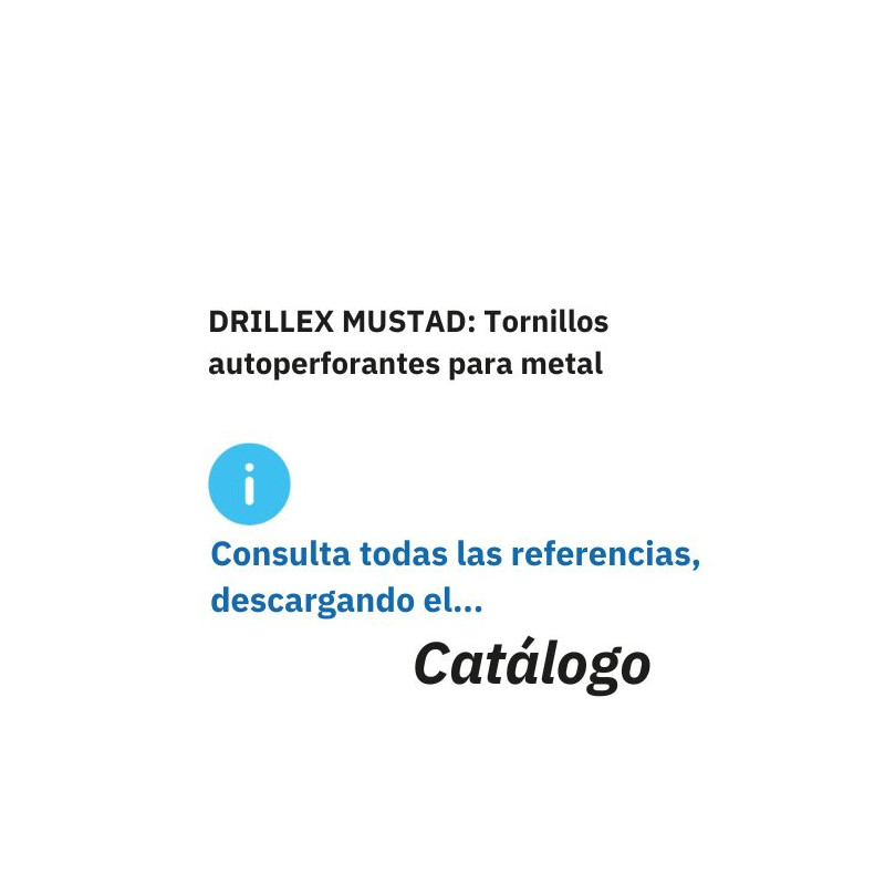 Tornillos autotaladrantes para metal