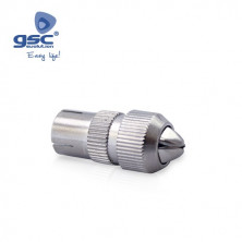 Conector Coaxial TV Macho recto metalico GSC C25/1