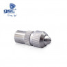 Conector Coaxial TV Hembra recto metalico GSC C25/1000