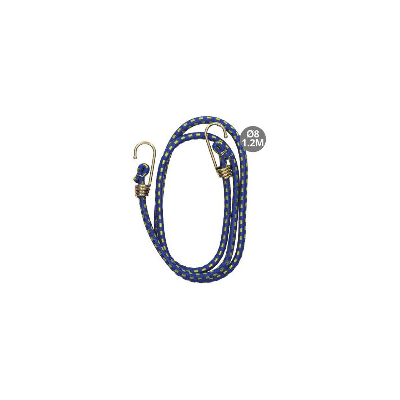 Cincha elastica goma con ganchos 8mmx120cm HANTUMS C50/100