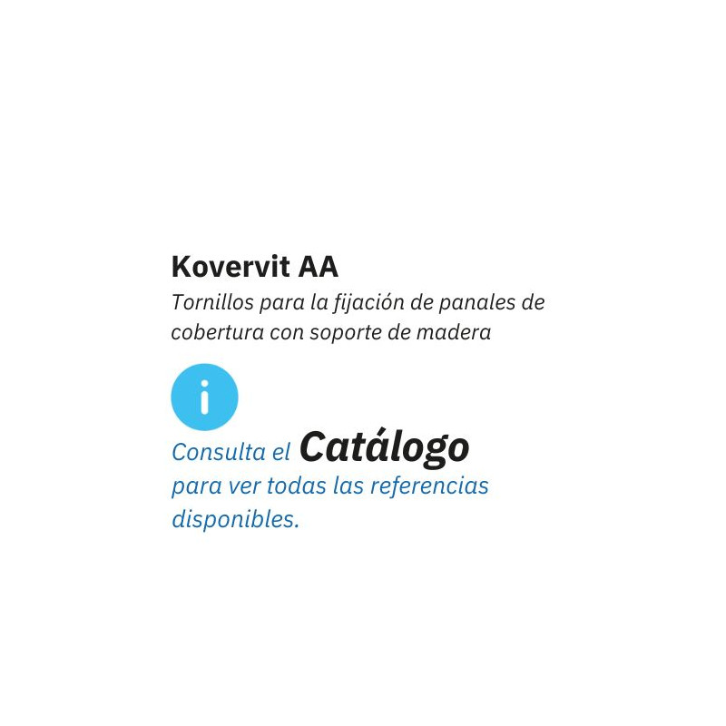 Tornillos para la fijación de paneles de cobertura sobre madera