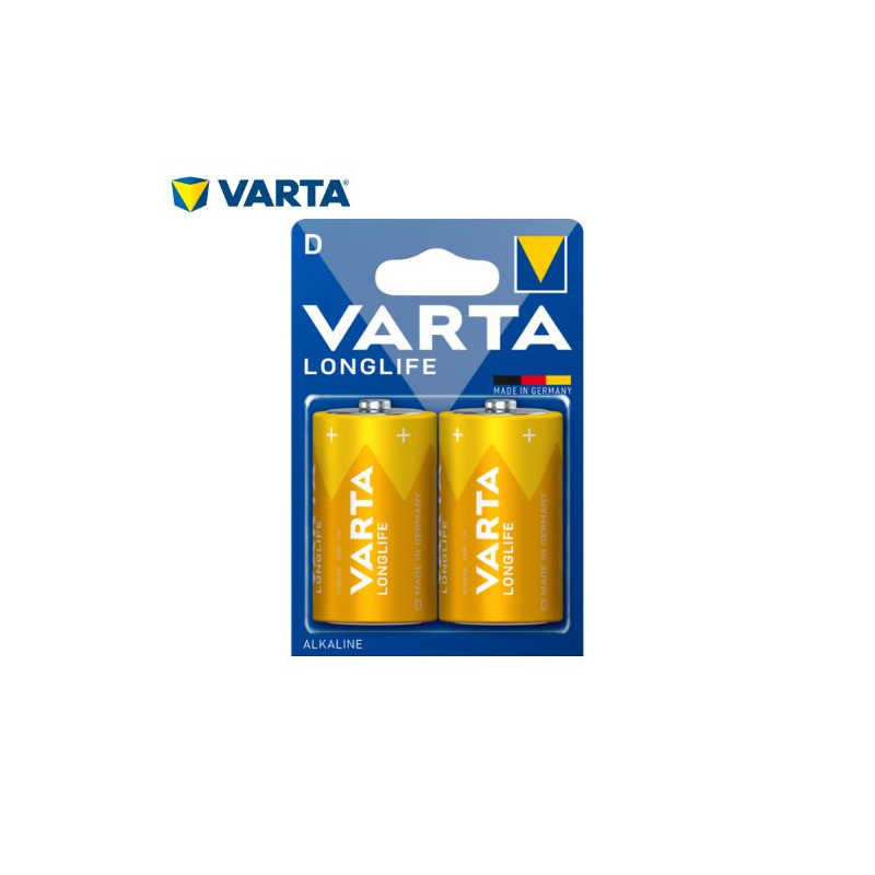 Pila Alcalina D LR20 1,5v Longlife Blíster 2 pilas VARTA