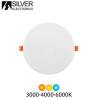 Downlight LED Redondo DIÁMETRO AJUSTABLE 18w CCT Ajustable tono de luz 1620Lm Blanco GORT SILVER