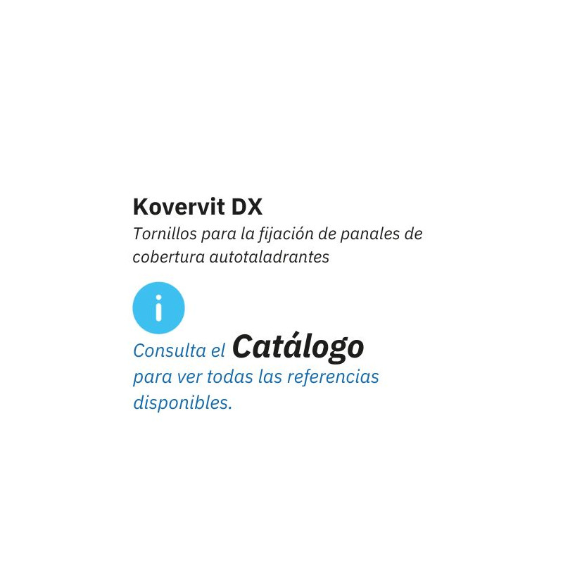 Tornillos para coberturas autotaladrantes Kovervit