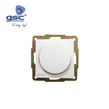 Mecanismo empotrar Serie GAMMA Regulador de luz por giro 10A-220V Blanco GSC C8/80