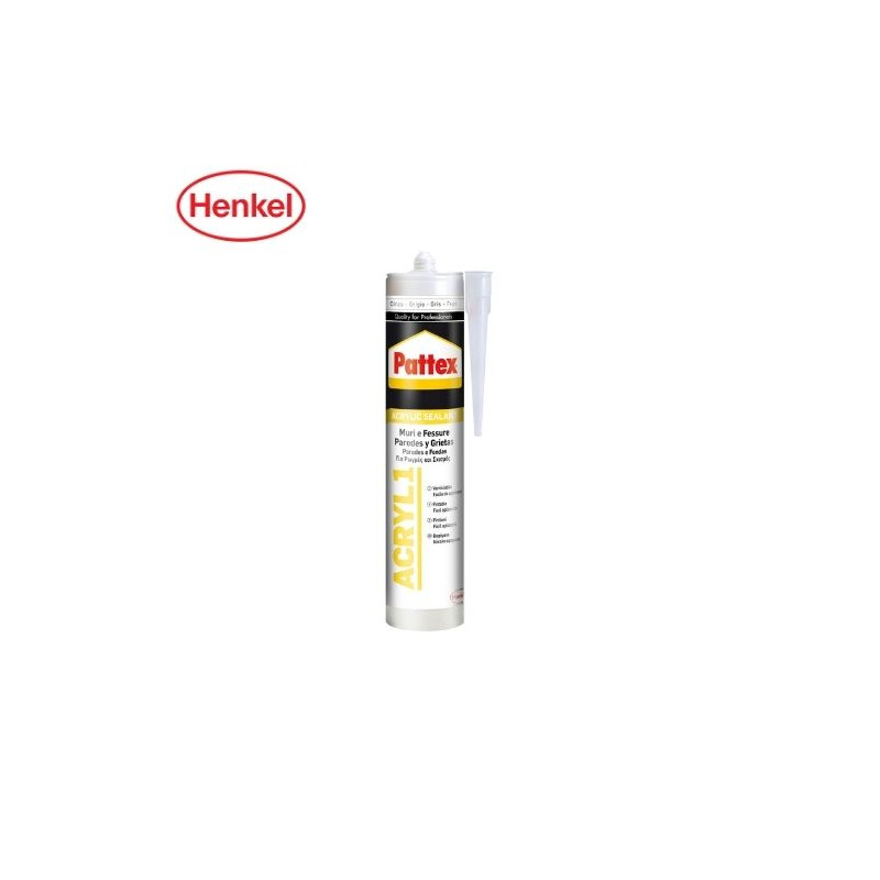 Pattex Acril 1 Paredes y Grietas Gris Cartucho 300ml