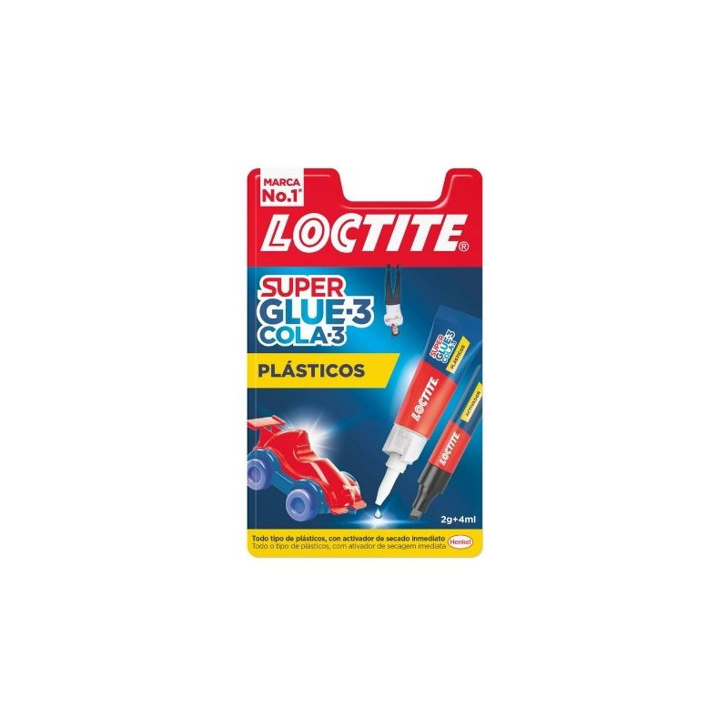Loctite adhesivos SG Plasticos difíciles 4ml 2 gramos