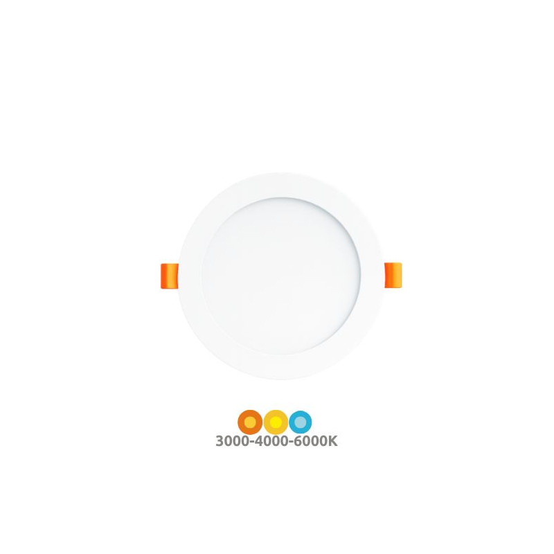 Downlight LED Redondo 18w CCT Ajustable tono luz 1800Lm 220x7mm Blanco GORT SILVER ÚLTIMAS UNIDADES