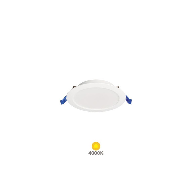 Downlight LED Redondo EMPOTRABLE 6w 4000K 540Lm Marco Blanco 120x27mm Belur GSC