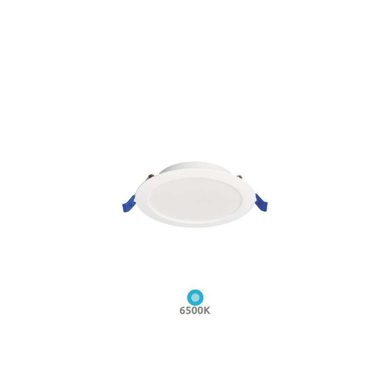 Downlight LED Redondo EMPOTRABLE 6w 6500K 540Lm Marco Blanco 120x27mm IP20 Belur GSC
