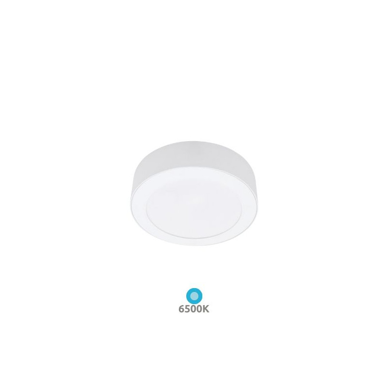 Downlight LED Redondo SUPERFICIE 6w 6500K Marco Blanco 123x32,5mm Bogur GSC