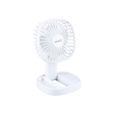 Mini ventilador de mano plegable con luz USB recargable 120x190mm Blanco Coober NIAROS