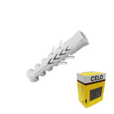 Taco de nylon standard 4mm NF4 Blíster de 20 unidades CELO