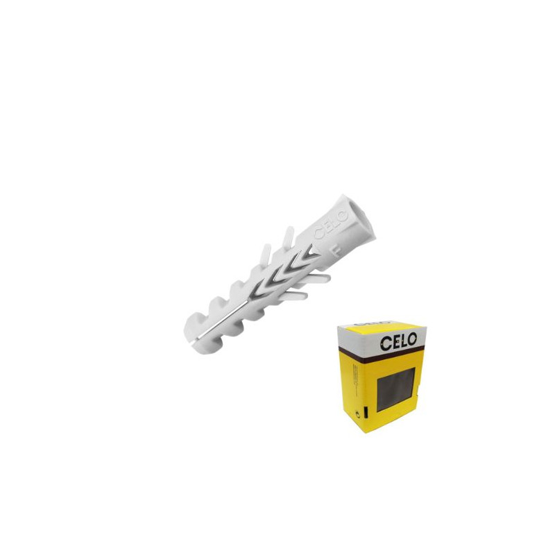 Taco de nylon standard 4mm NF4 Blíster de 20 unidades CELO