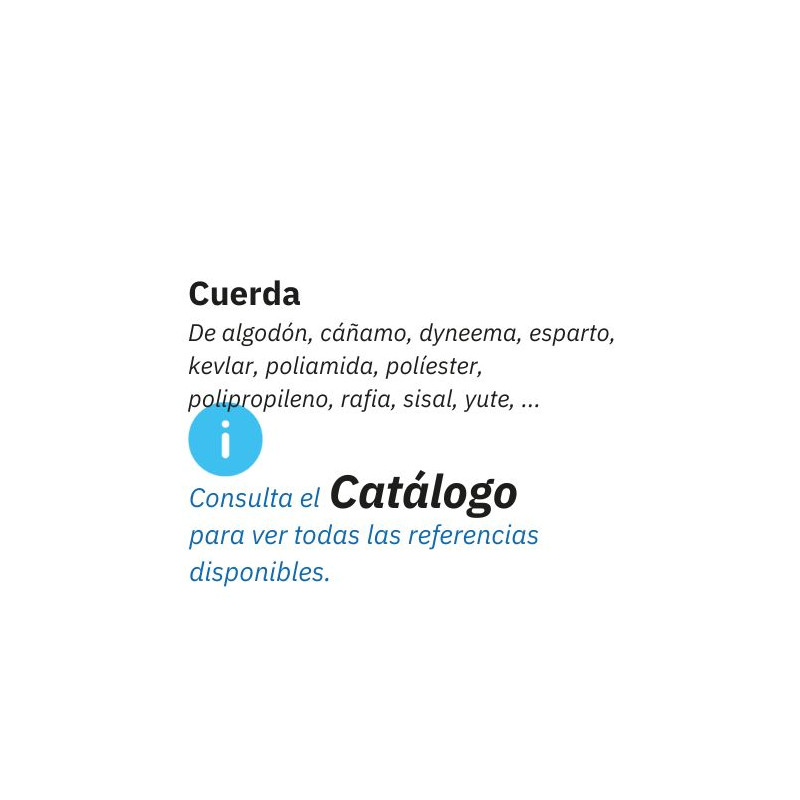 Cuerda EGEA Hilaturas fabricantes. Mas de 4.000 referencias disponibles.