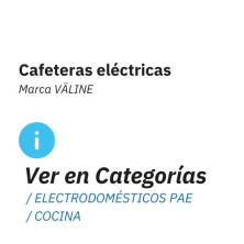 Cafeteras eléctricas, consultar en ELECTRODOMÉSTICOS PAE