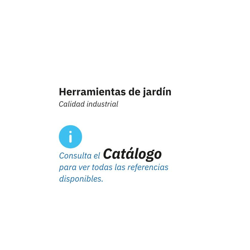 Consulte todas las herramientas de jardín, descargando el catálogo