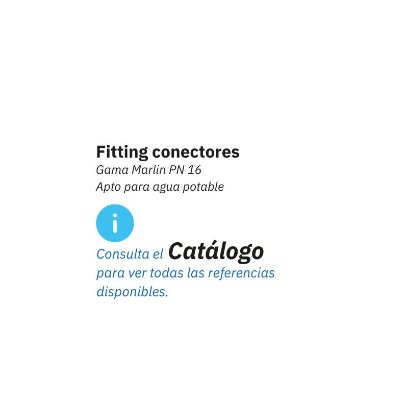 Fitting de ajuste rápido PN16, con normativa de agua potable NORMA