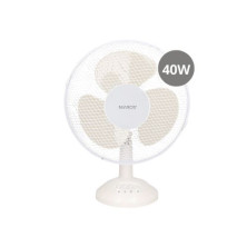 Ventilador de sobremesa 40W 34cm Blanco Lindi NIAROS