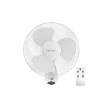 Ventilador de pared con mando 45W Diámetro 43cm Blanco Sautar NIAROS