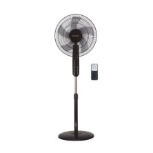 Ventilador de pie con mando y temporizador 50W Diámetro 43cm Negro Lungra NIAROS