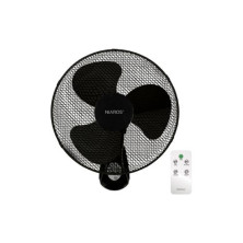Ventilador de pared con mando 45W Diámetro 43cm Negro Sautar NIAROS