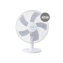 Ventilador sobremesa 45W Diámetro 41cm Blanco Macomia NIAROS