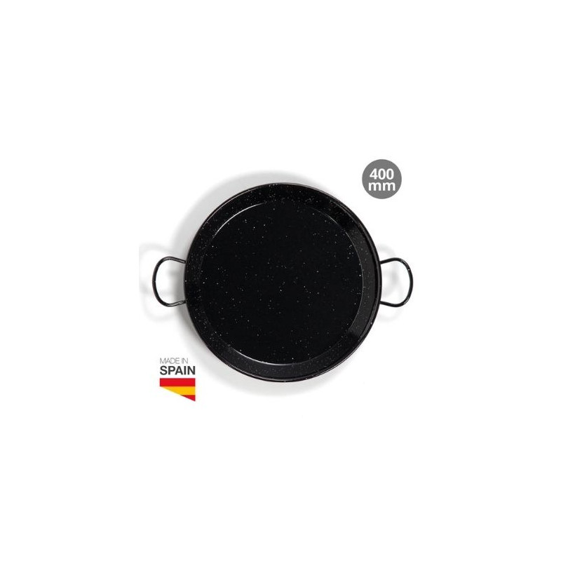 Paellera acero esmaltada Diámetro 400mm 9 raciones GSC C1/6