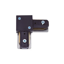 Conector L para carril foco monofásico Negro GSC C1/10