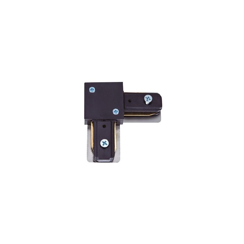Conector L para carril foco monofásico Negro GSC C1/10