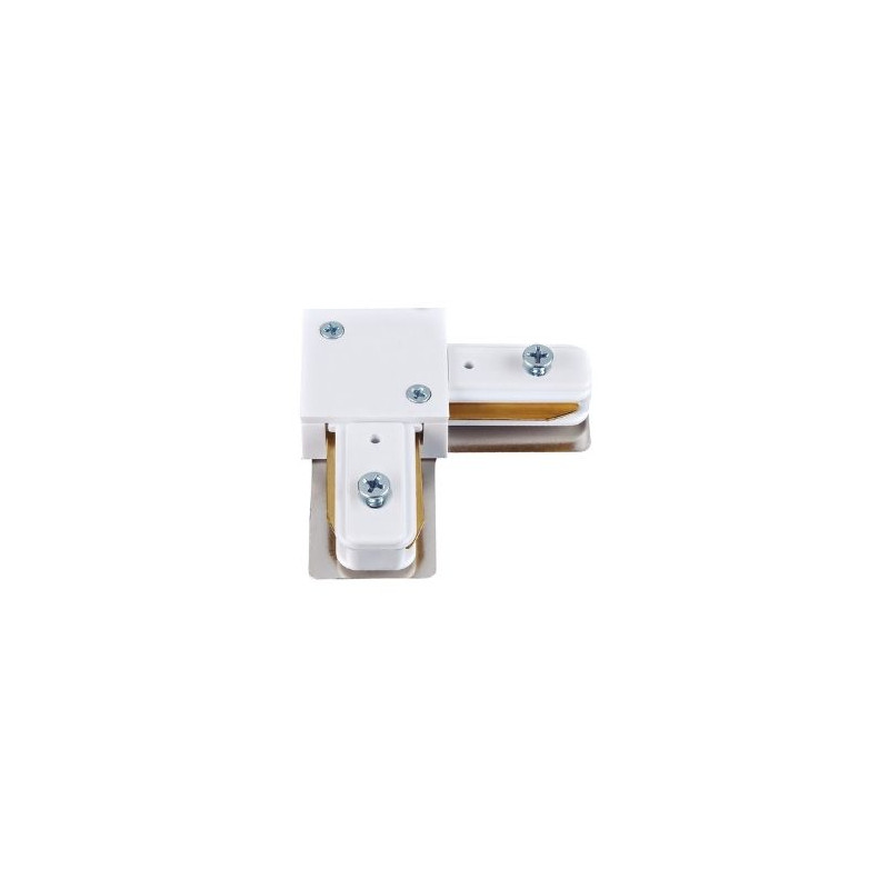 Conector L para carril foco monofásico Blanco GSC C1/10