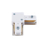 Conector L para carril foco monofásico Blanco GSC C1/10