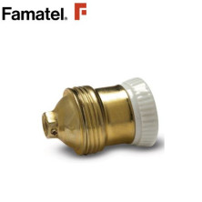 Portalámpara E27 Metálico con cerámica FAMATEL