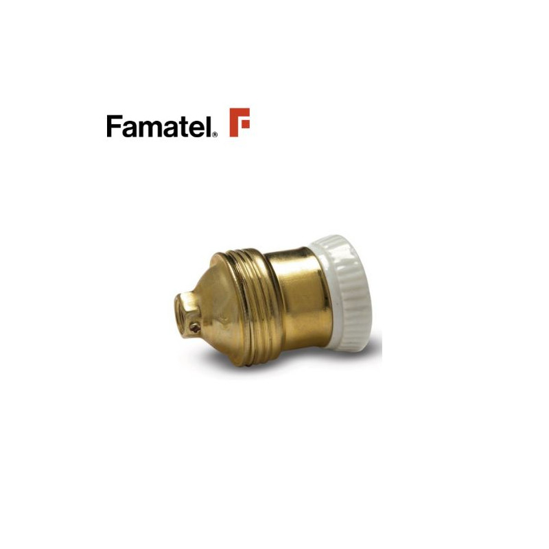 Portalámpara E27 Metálico con cerámica FAMATEL