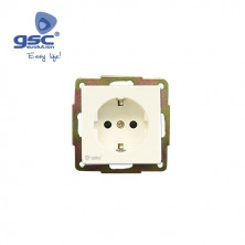 Mecanismo empotrar Serie GAMMA Base TT 16A-220V Blanco GSC C10/100