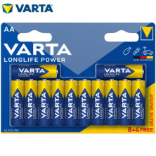 Pila Alcalina AA LR06 1,5v Longlife Power Blíster 8+4 pilas VARTA