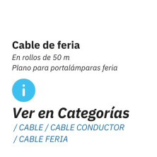 Cable plano de feria, para instalaciones exteriores