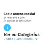 Cables coaxiales TV en rollos o bobinas