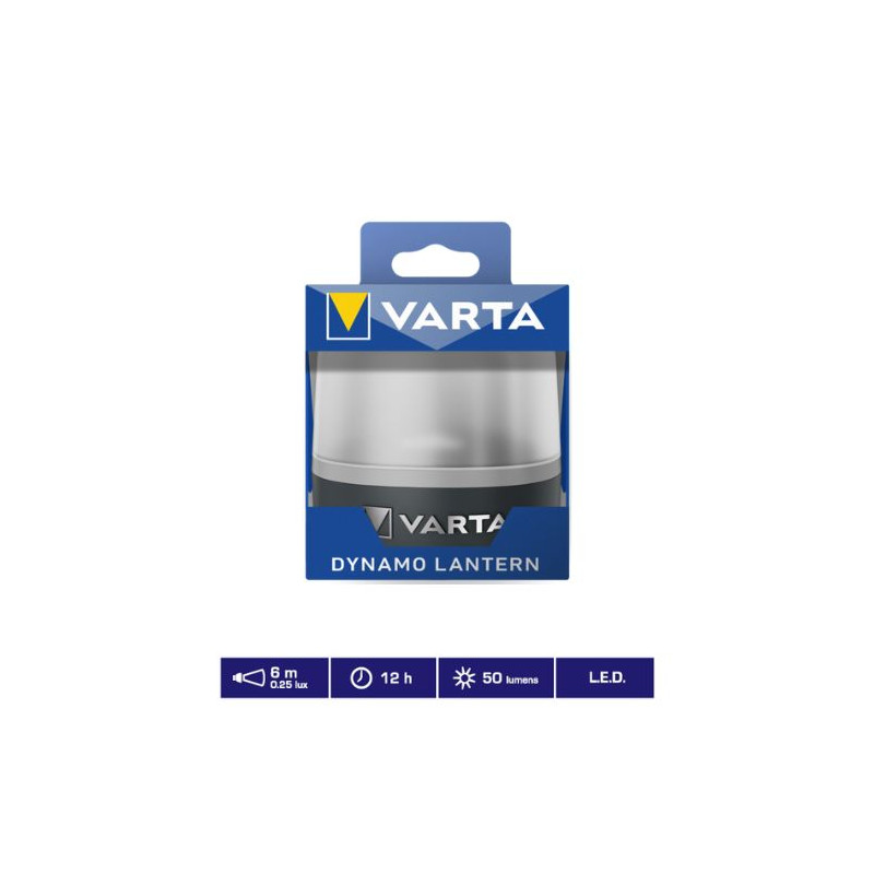Linterna LED Dynamo Lantern L10RH 50Lm RECARGABLE (USB Tipo C y Dinamo) VARTA